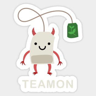 Teamon - tea demon Sticker